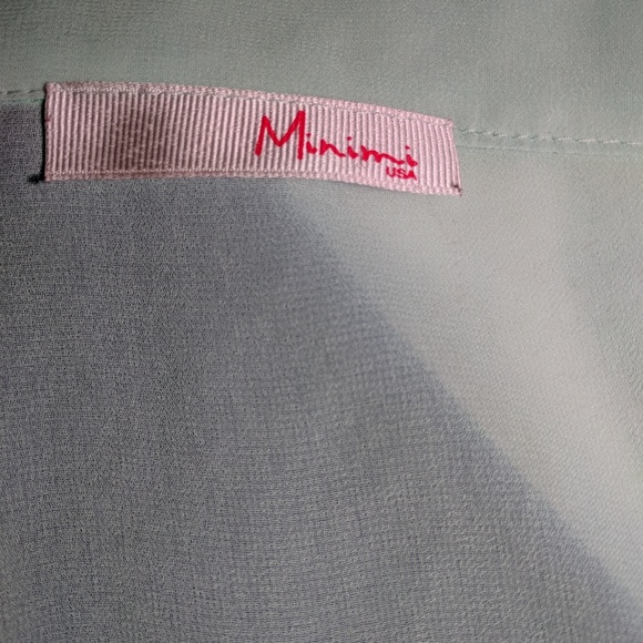 Minime sleeveless seafoam button up w/studs - Picture 5 of 6